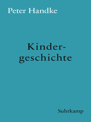 cover image of Kindergeschichte